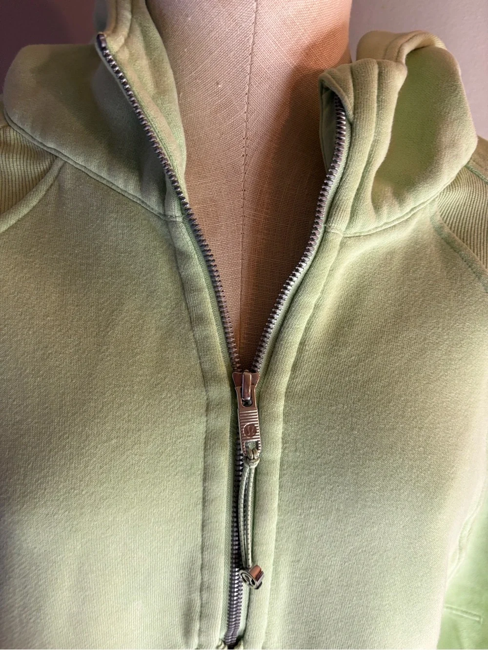 lululemon  Scuba  Oversized half zip sage green Sweatshirt.